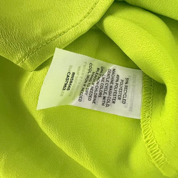 Halogen Womens Neon Button-Up Blouse S - Picture 6 of 11